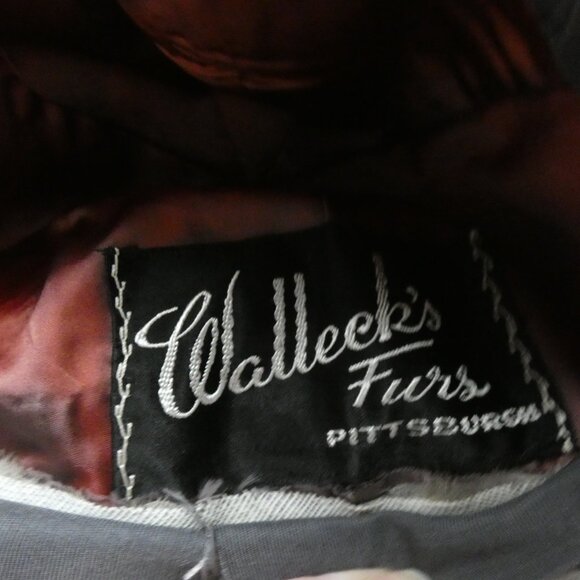 VTG Walleek\'s Furs Pittsburgh Adult Mink Hat 10\
